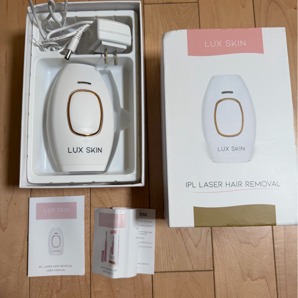 Lux Skin IPL Laser Hair Removal - White and Gold
